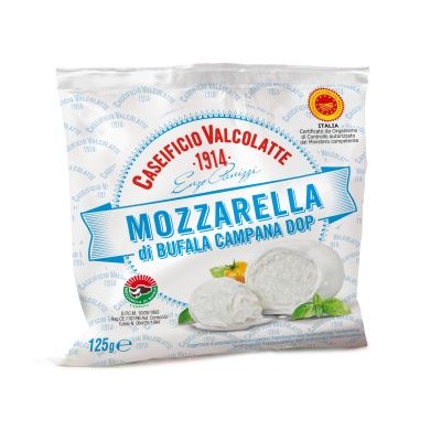 Sūris Mozzarella di Buffalo Campana DOP, VALCOLATTE, 125 g